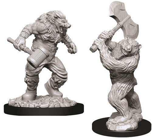 Nolzur's Marvelous Unpainted Miniatures - Wereboar & Werebear
