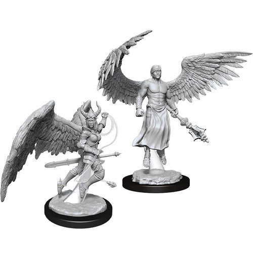 Nolzur's Marvelous Unpainted Miniatures - Deva & Erinyes