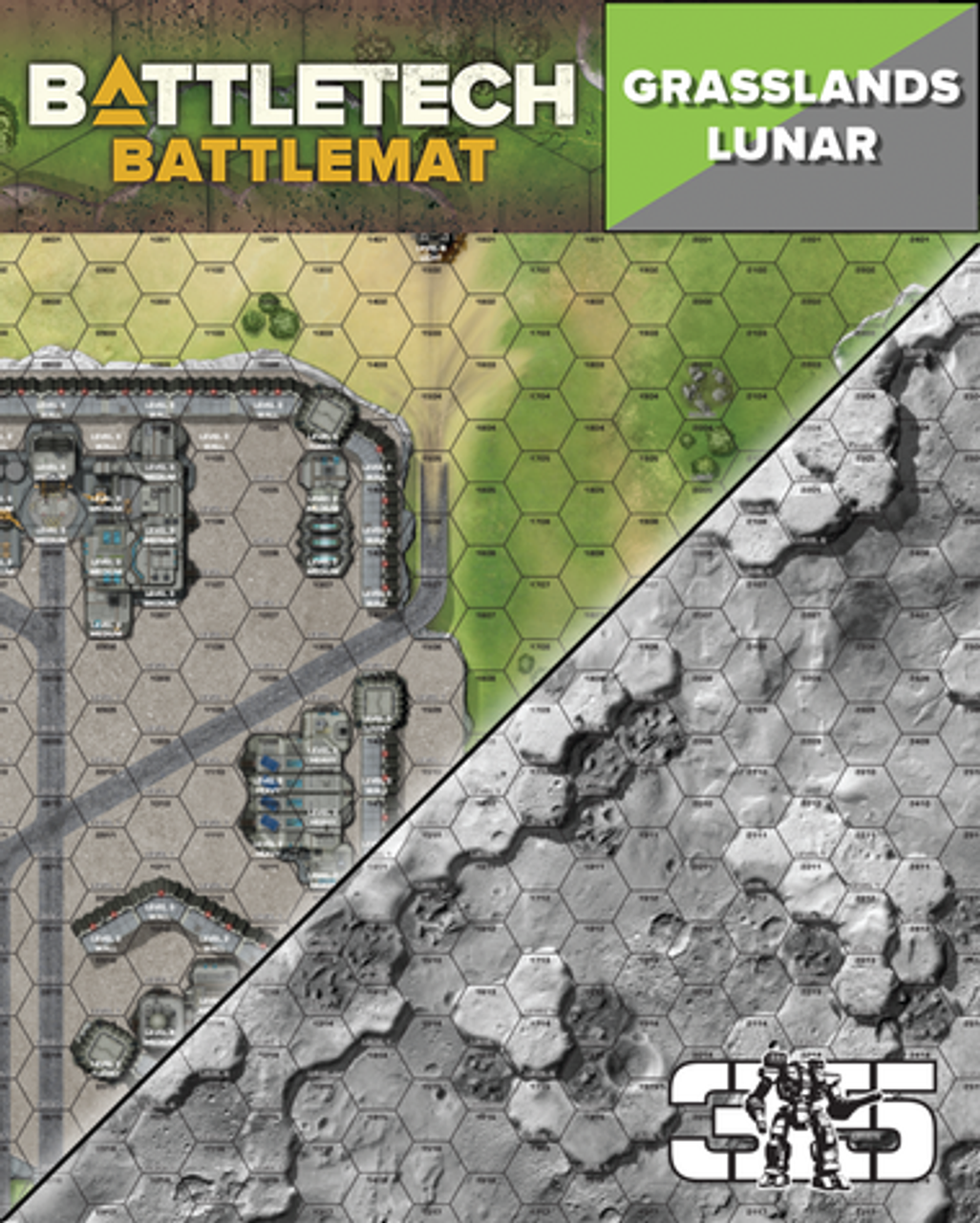 BattleTech - Battle Mat: Grasslands/ Lunar