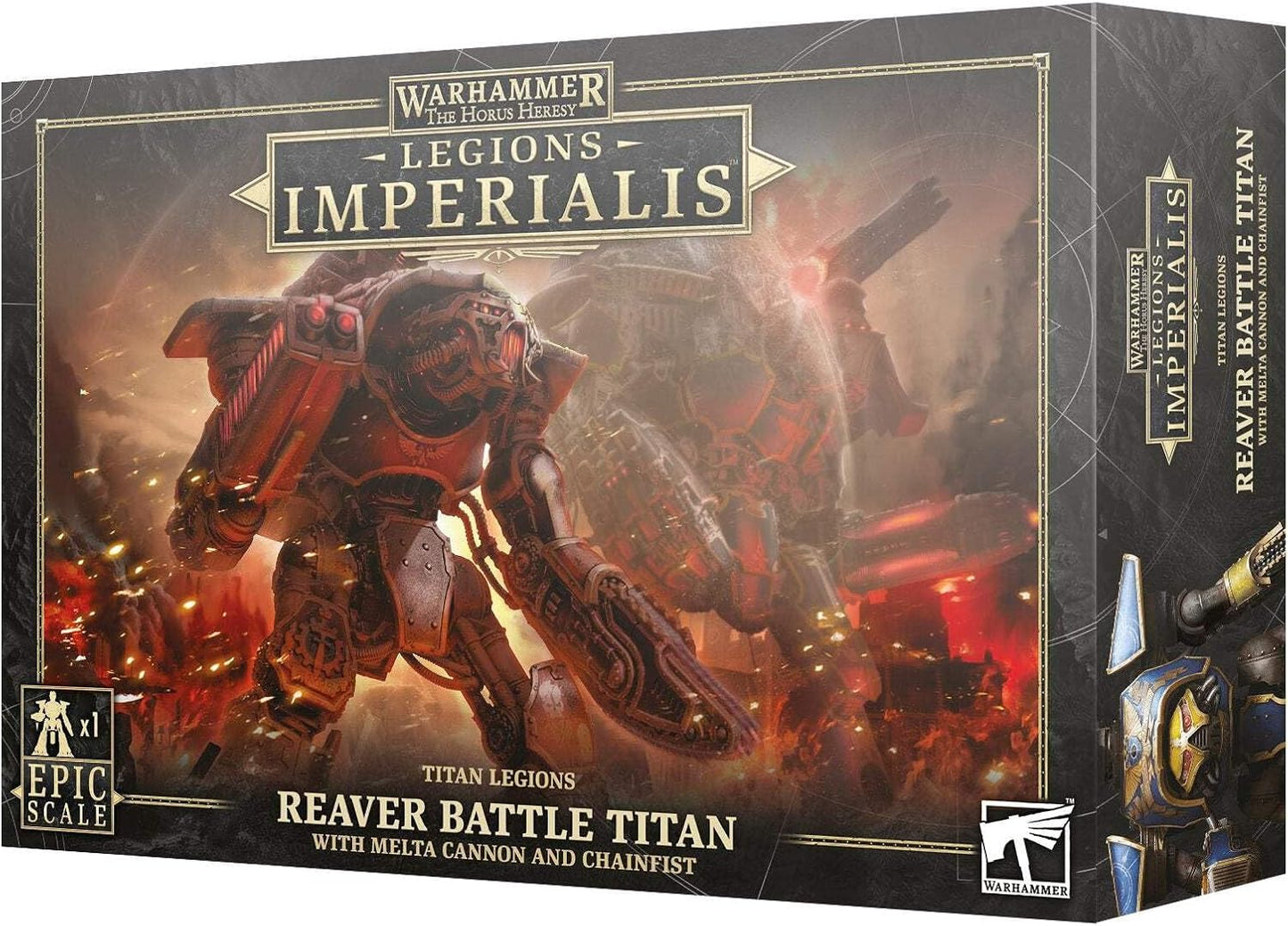 Warhammer: The Horus Heresy - Legions Imperialis:  Titan Legions - Reaver Battle Titan w/ Melta Cannon and Chainfist