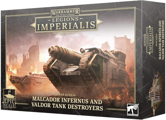 Warhammer: The Horus Heresy - Legions Imperialis:  Solar Auxilia - Malcador Infernus and Valdor Tank Destroyers