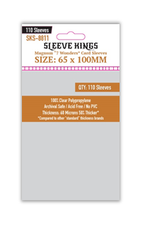 Sleeve Kings - 7 Wonders Magnum Card Sleeves (65 x 100 mm, 110 sleeves)