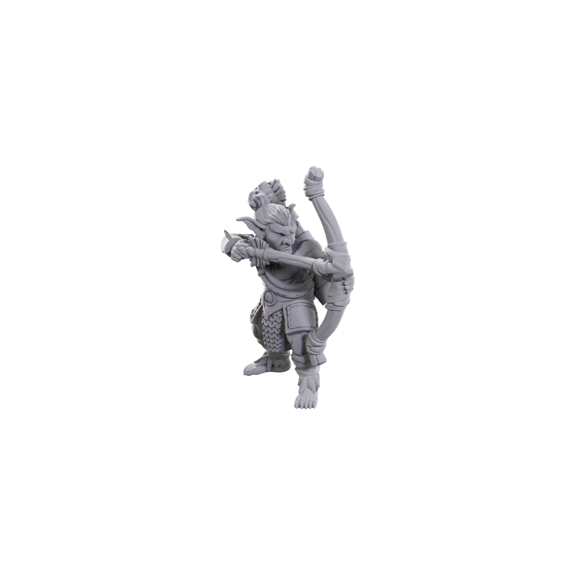 Nolzur's Marvelous Unpainted Miniatures - Limited Edition 50th Anniversary - Goblins (90731) - Unpainted sculpt view 2