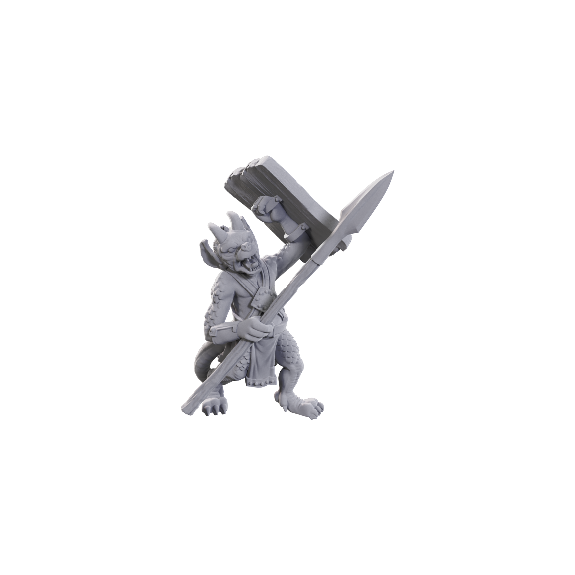 Nolzur's Marvelous Unpainted Miniatures - Limited Edition 50th Anniversary - Kobolds (90732) - Unpainted sculpt view 1