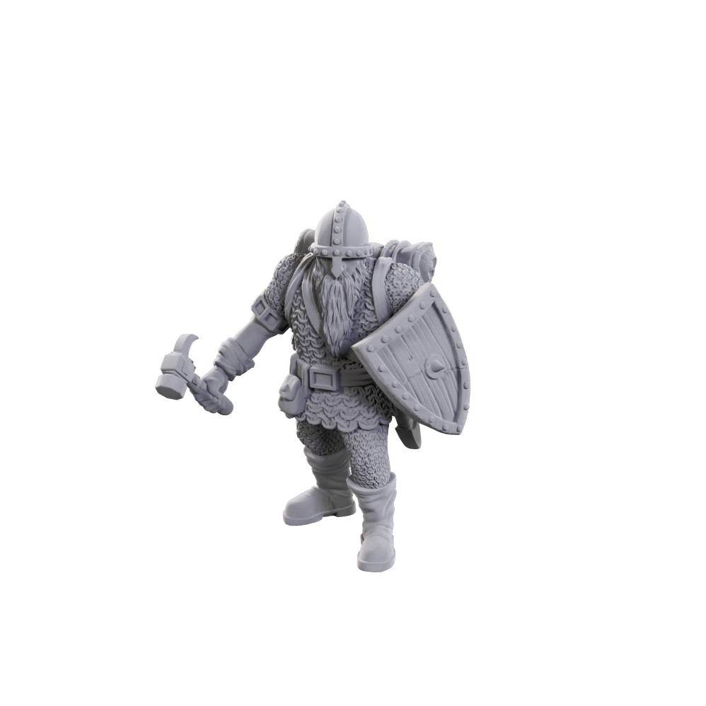 Nolzur's Marvelous Unpainted Miniatures - Limited Edition 50th Anniversary - Dwarves (90733) - Unpainted sculpt view 1