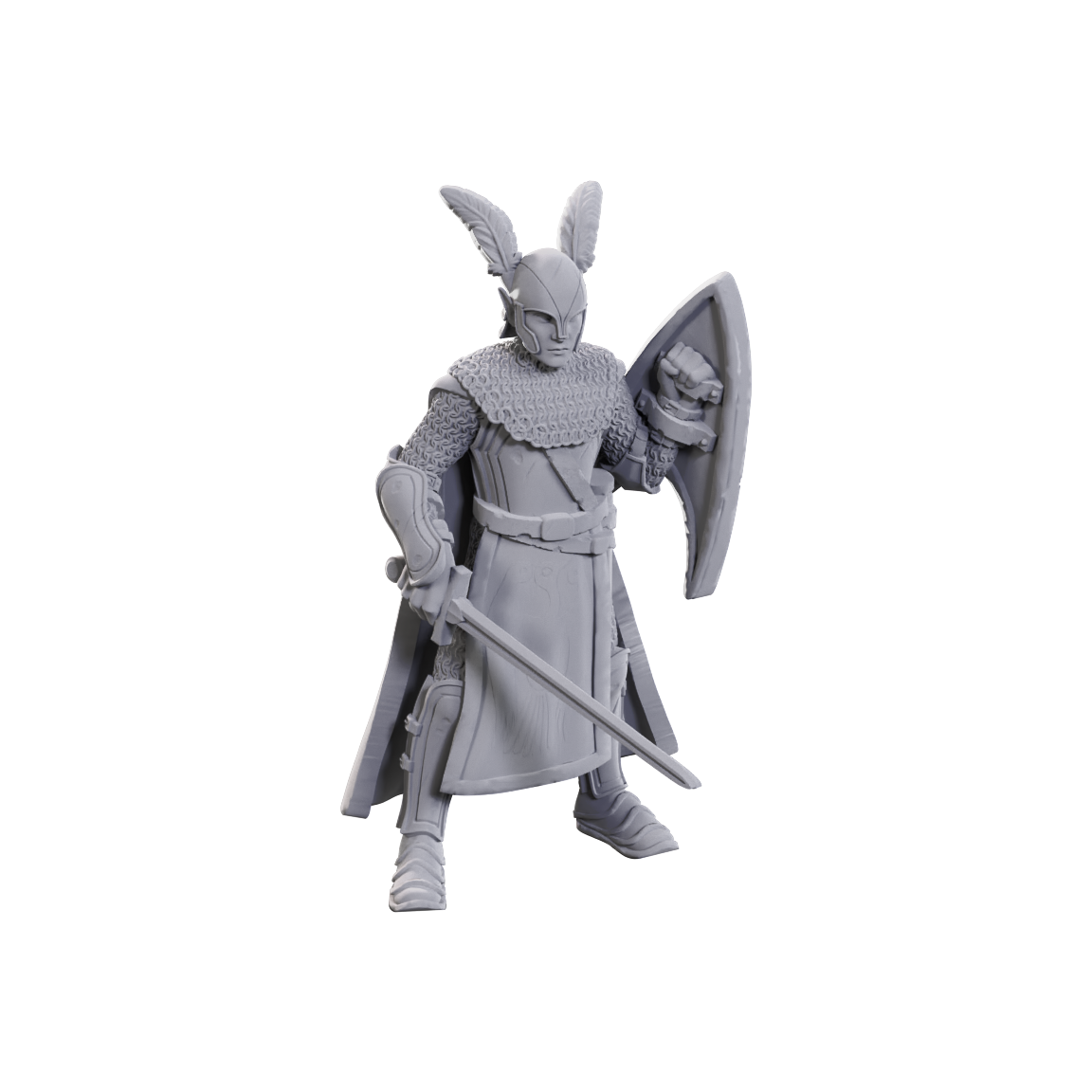 Nolzur's Marvelous Unpainted Miniatures - Limited Edition 50th Anniversary - Elves (90734) - Unpainted sculpt view 1