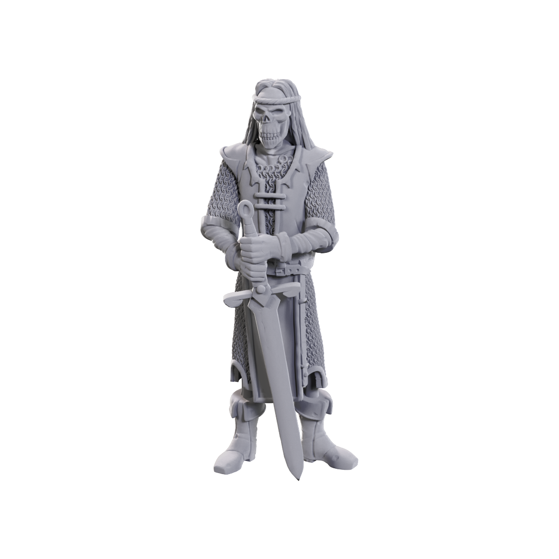 Nolzur's Marvelous Unpainted Miniatures - Limited Edition 50th Anniversary - Skeleton Knights (90736) - Unpainted sculpt view 1