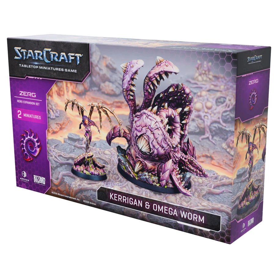 Starcraft: Tabletop Miniatures Game - Zerg: Kerrigan & Omega Worm