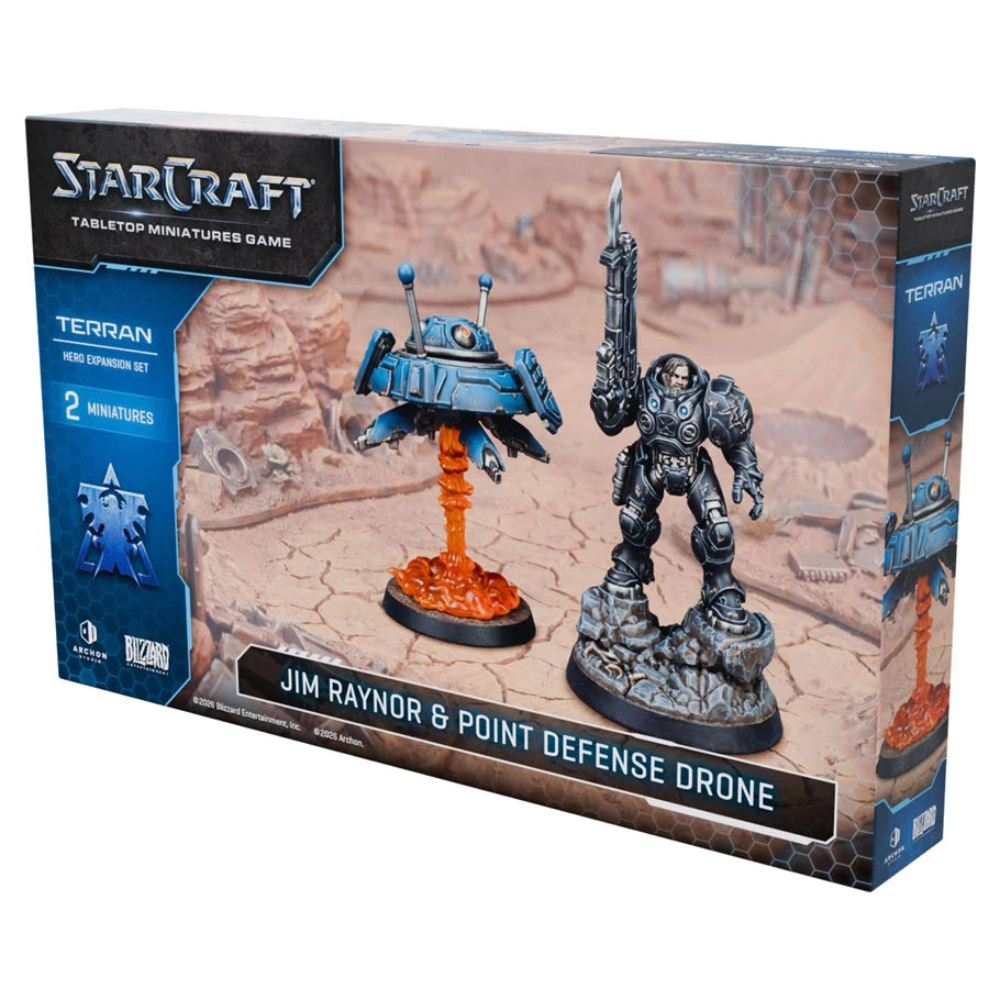Starcraft: Tabletop Miniatures Game - Terran: Jim Raynor & Point Defense Drone