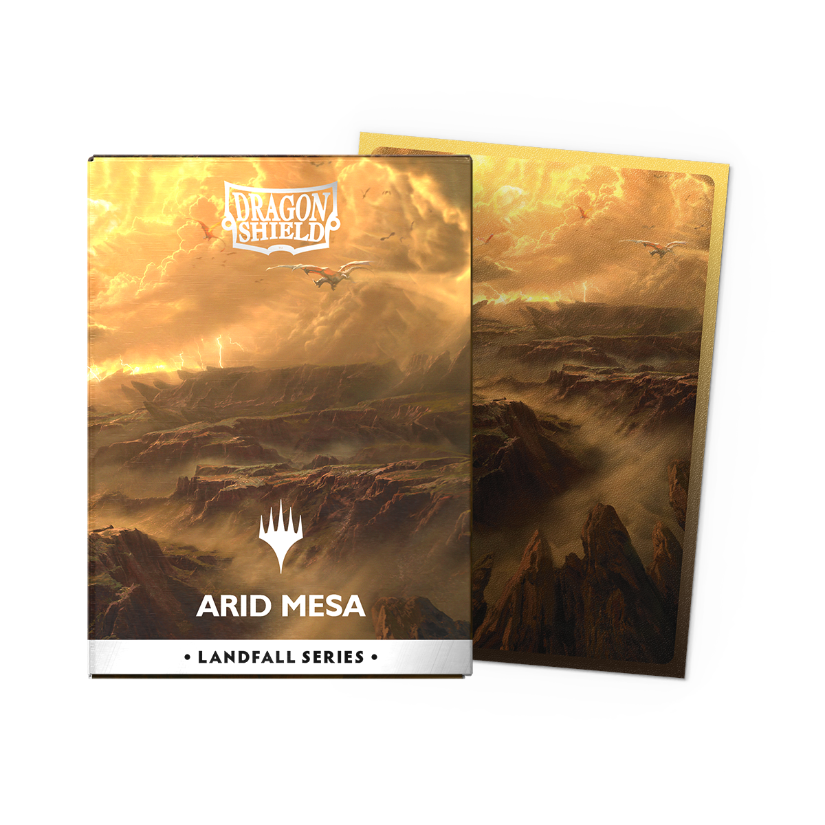 Dragon Shield - Matte Dual Art: Magic: The Gathering: Landfall Series: Arid Mesa (100 sleeves)