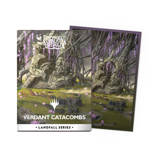 Dragon Shield - Matte Dual Art: Magic: The Gathering: Landfall Series: Verdant Catacombs (100 sleeves)