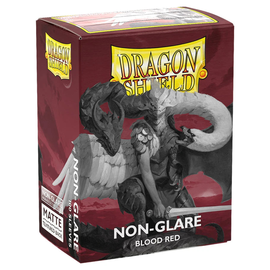 Dragon Shield - Non-Glare Matte: Blood Red (100 sleeves)
