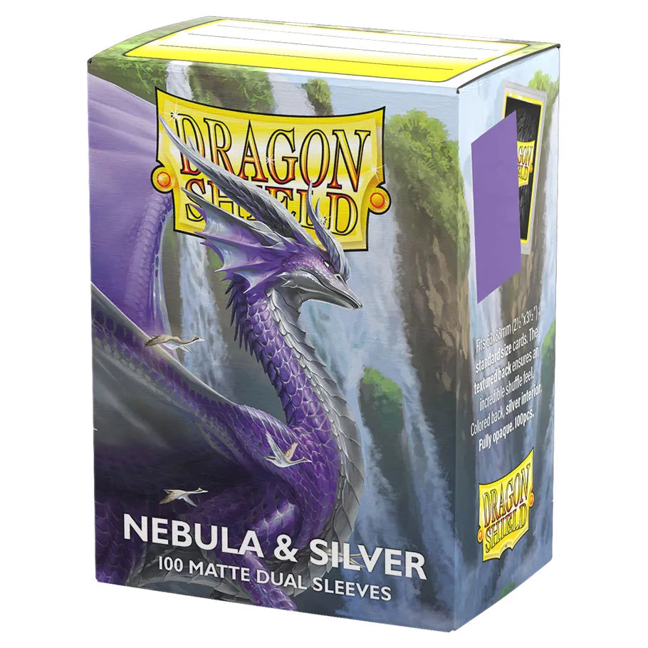 Dragon Shield - Matte Dual: Nebula & Silver (100 sleeves)