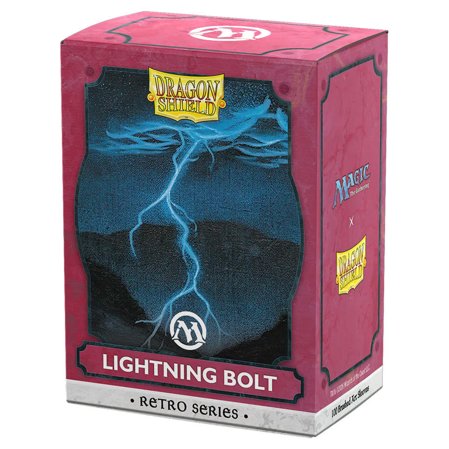 Dragon Shield - Brushed Art: Magic: The Gathering: Retro Series: Lightning Bolt (100 sleeves)