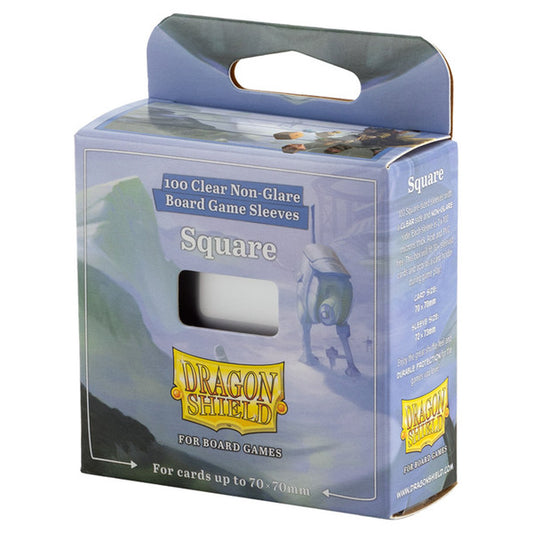 Dragon Shield: Non-Glare Board Game Sleeves - Matte Clear: Square (100)
