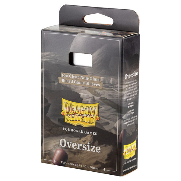Dragon Shield: Non-Glare Board Game Sleeves - Matte Clear: Oversize (100)