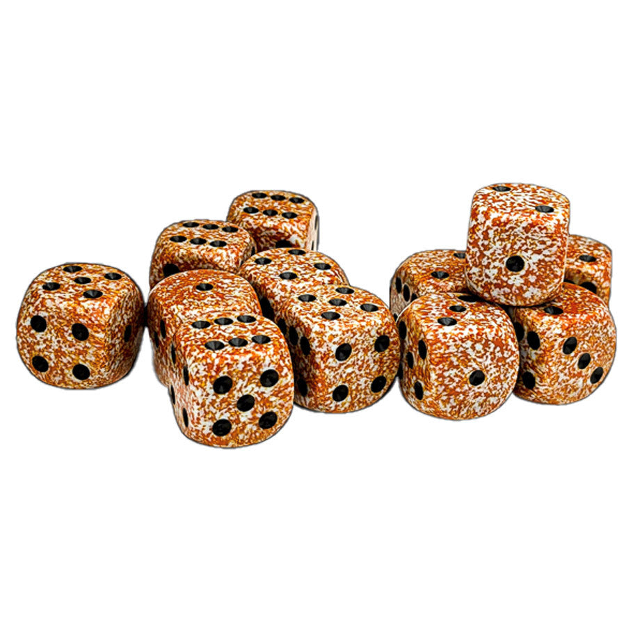 Speckled: 16 mm D6 - Rust (12 dice)