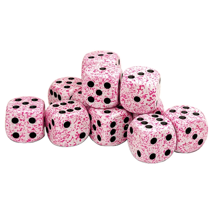Speckled: 16 mm D6 - Pink (12 dice)