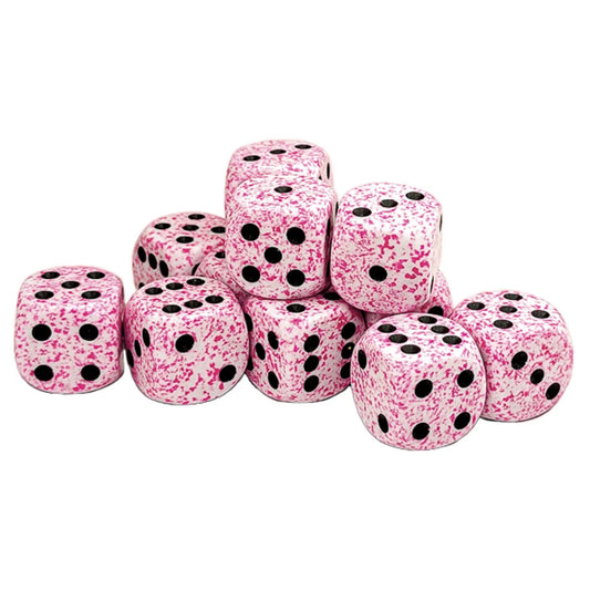 Speckled: 16 mm D6 - Pink (12 dice)