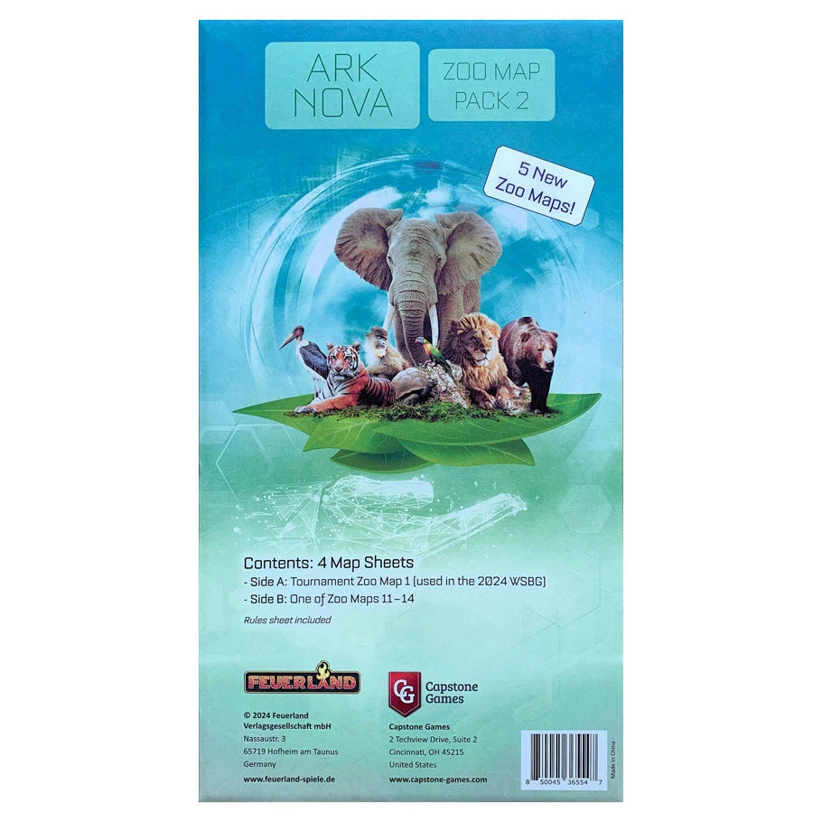 (BSG Certified USED) Ark Nova - Zoo Map Pack 2