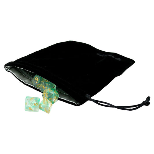 Velvet Dice Bag - Black (Medium)