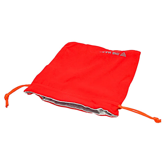 Velvet Dice Bag - Fire Red (Medium)