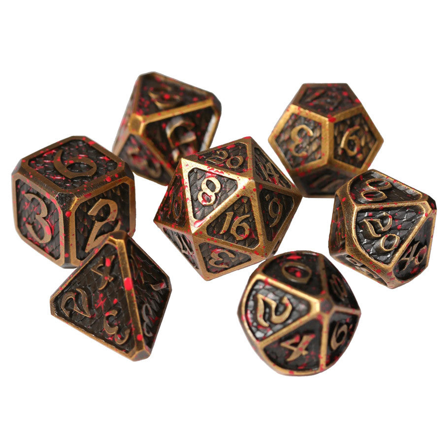 RPG Set - Bloodscale Electrum (7 dice)