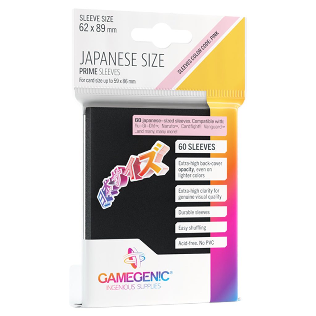 Prime Sleeves - Japanese Size: Black (60 sleeves)