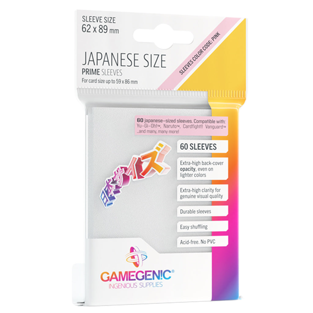Prime Sleeves - Japanese Size: White (60 sleeves)