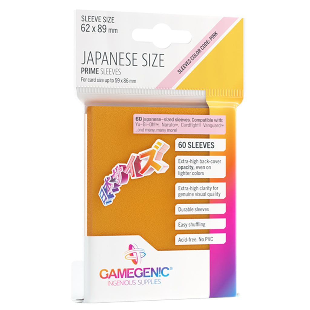 Prime Sleeves - Japanese Size: Orange (60 sleeves)