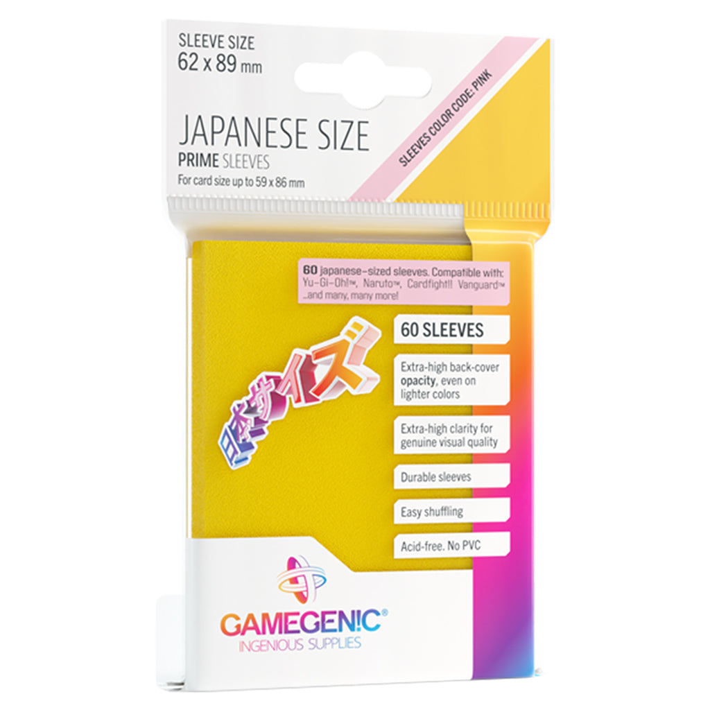 Prime Sleeves - Japanese Size: Yellow (60 sleeves)