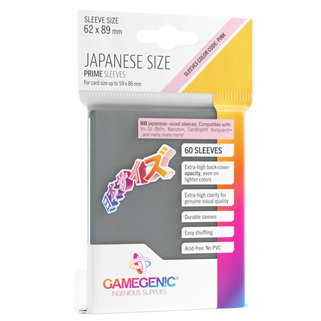 Prime Sleeves - Japanese Size: Dark Gray (60 sleeves)