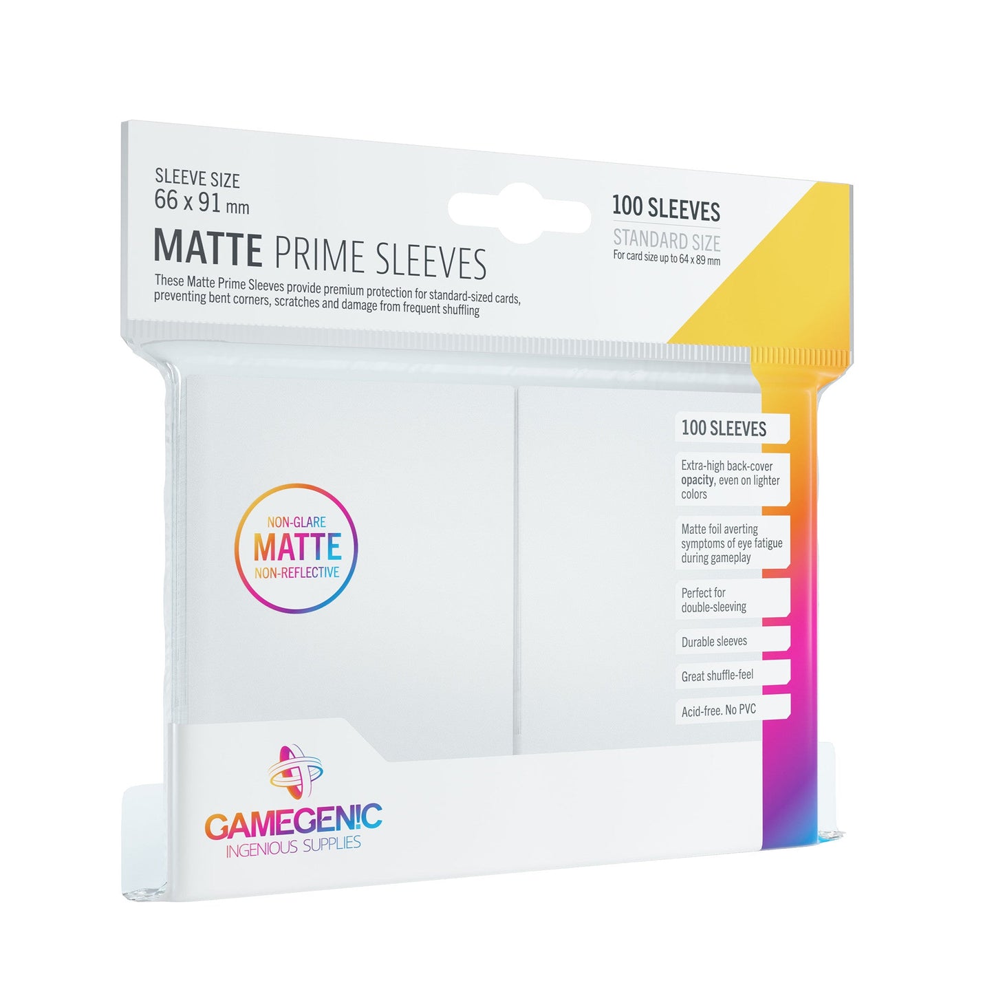 Matte Prime Sleeves - White