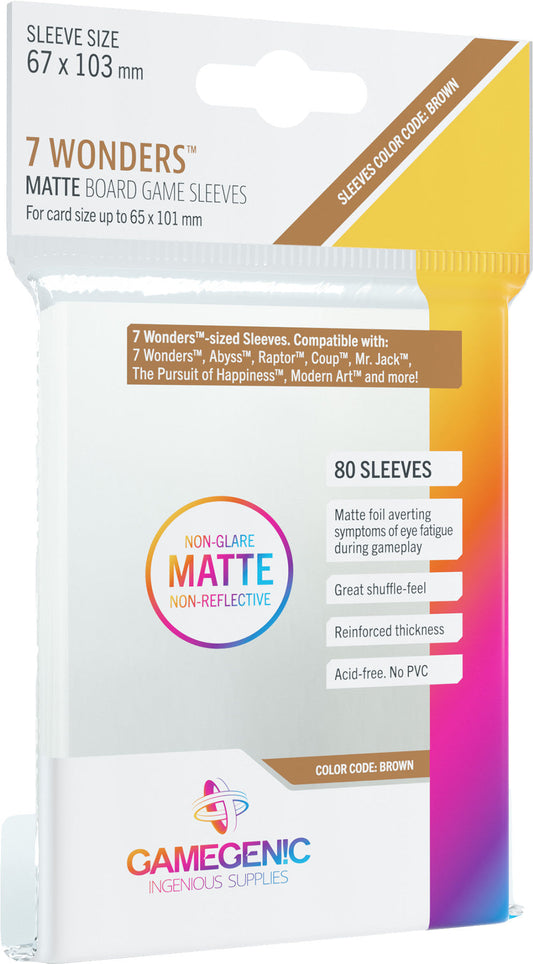 MATTE Sleeves - 7 Wonders