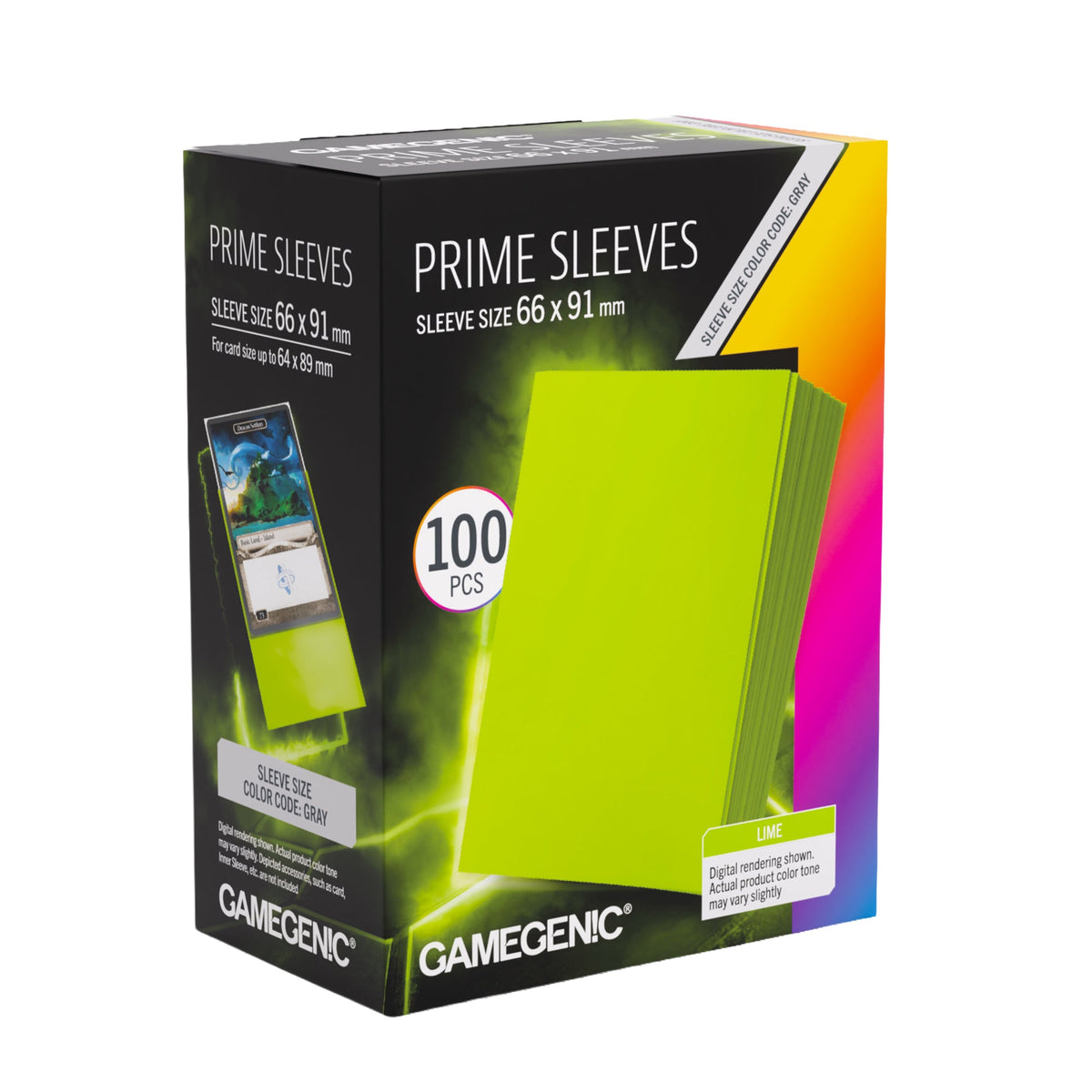Prime Sleeves - Lime (100 sleeves)
