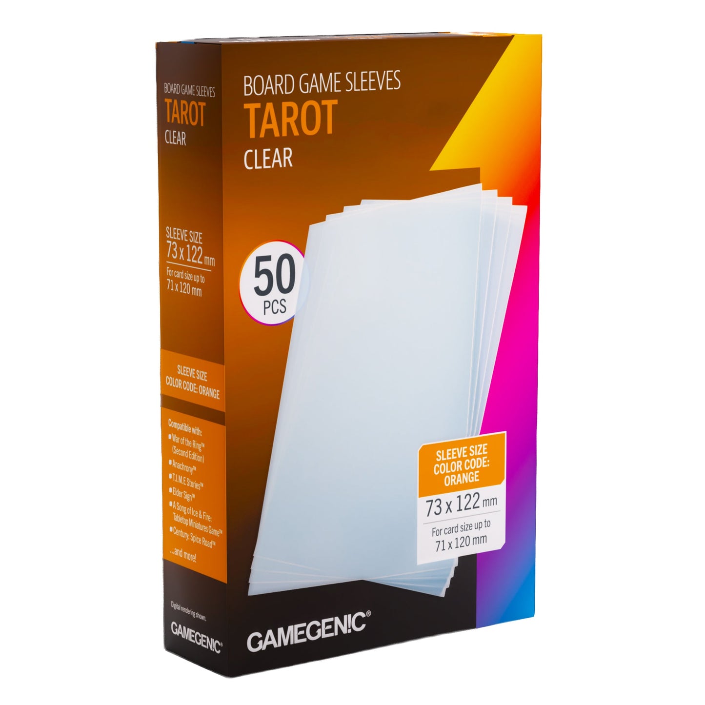Board Game Sleeves: Clear - Tarot