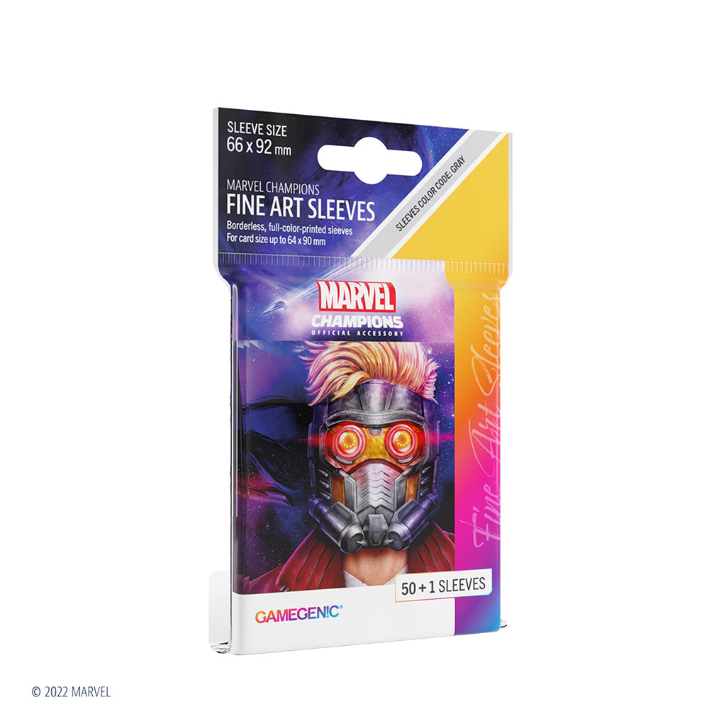 Marvel Champions - Fine Art Sleeves: Star-Lord (51 sleeves)