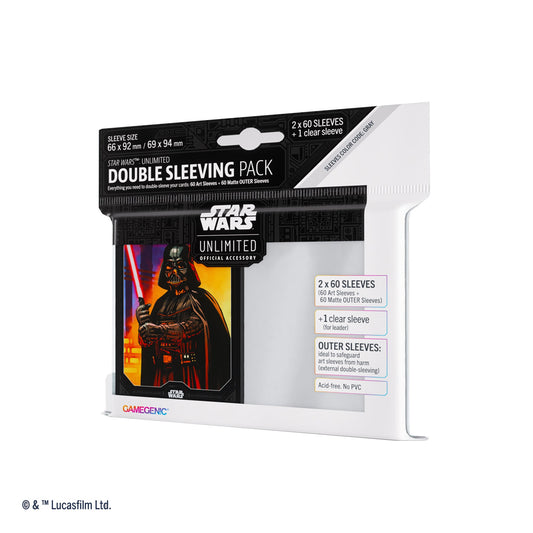 Star Wars: Unlimited Double Sleeving Pack - Darth Vader (121 sleeves)