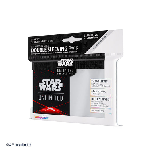 Star Wars: Unlimited Double Sleeving Pack - Space Red (121 sleeves)