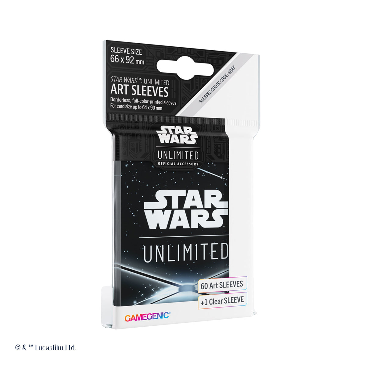 Star Wars: Unlimited Art Sleeves - Card Back Black (61 sleeves)