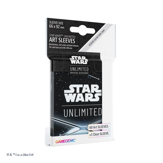 Star Wars: Unlimited Art Sleeves - Card Back Black (61 sleeves)