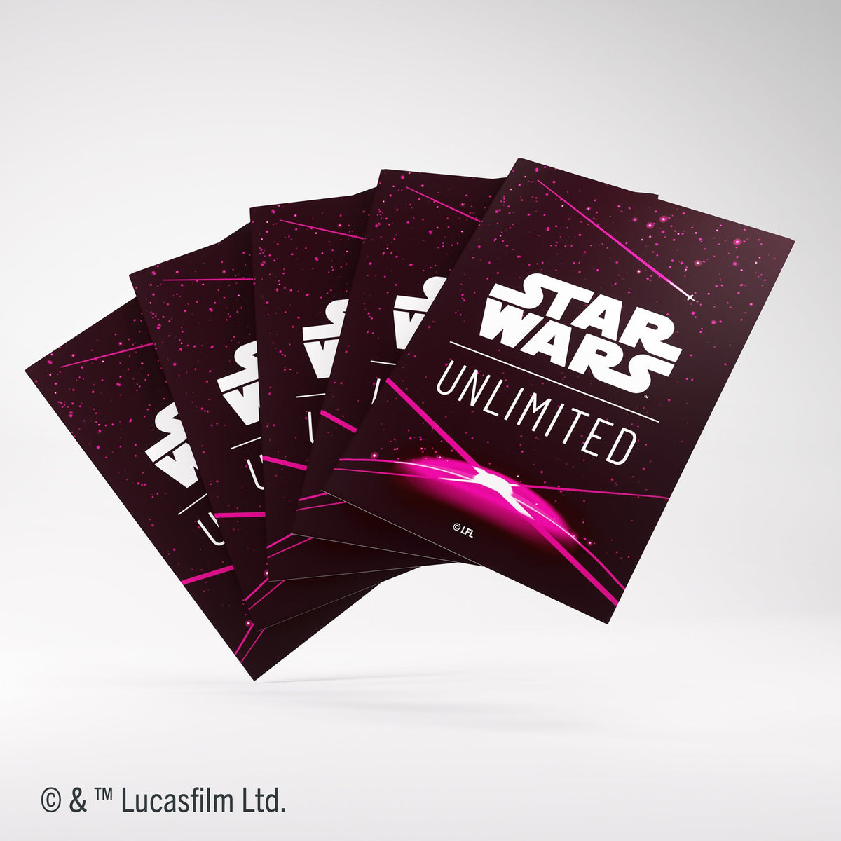 Star Wars: Unlimited Premium Art Sleeves - Card Back Magenta (62 sleeves)