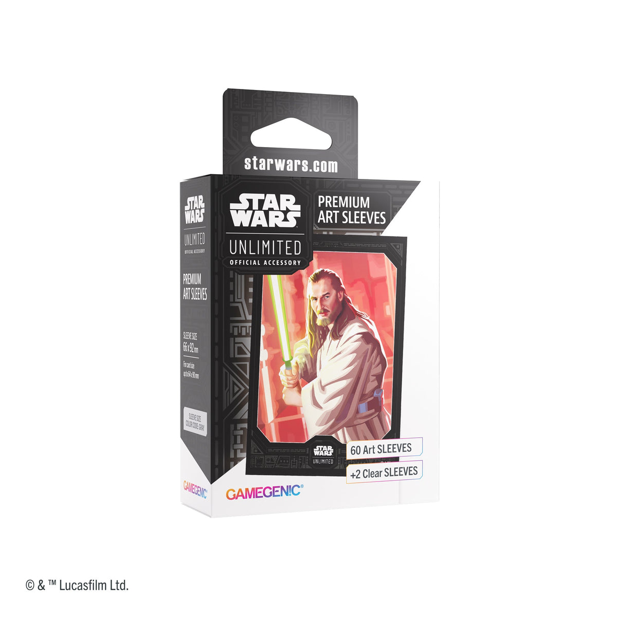 Star Wars: Unlimited Premium Art Sleeves - Qui-Gon Jinn (62 sleeves)