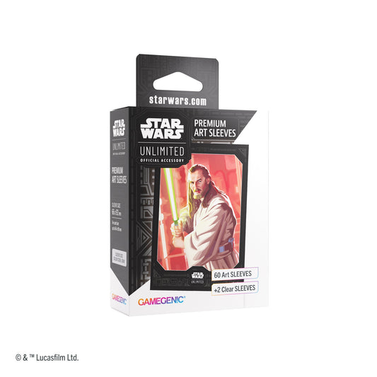 Star Wars: Unlimited Premium Art Sleeves - Qui-Gon Jinn (62 sleeves)