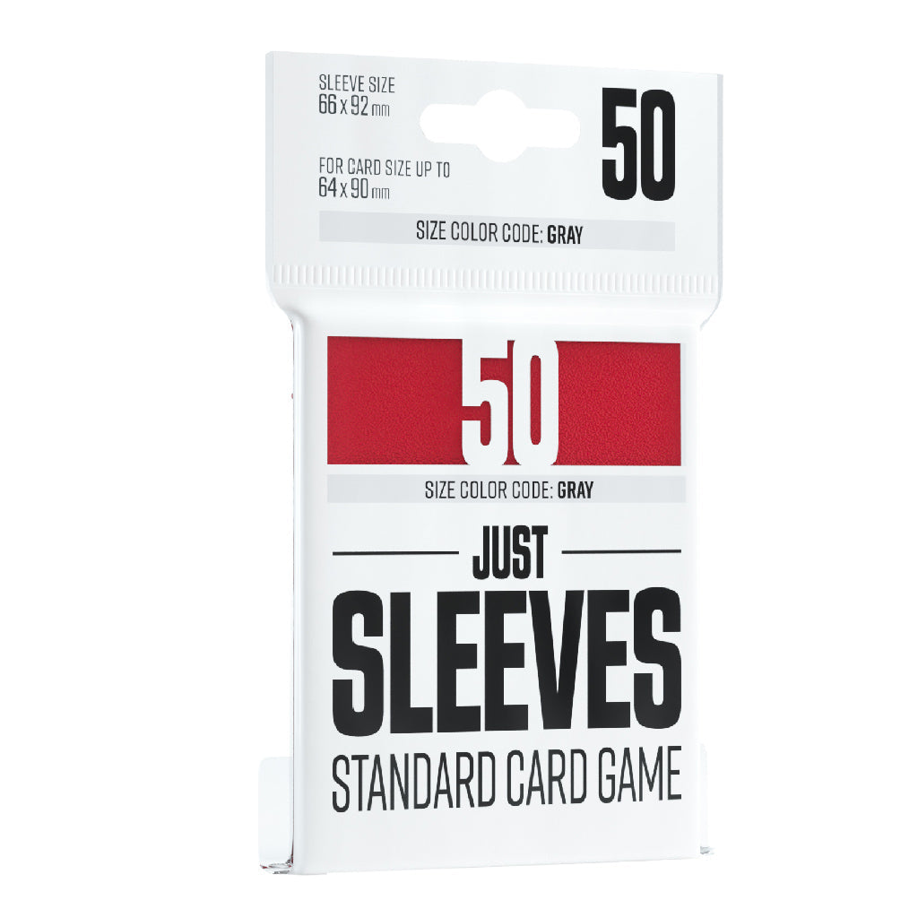 Just Sleeves - Standard Card Game: Red (50 sleeves)