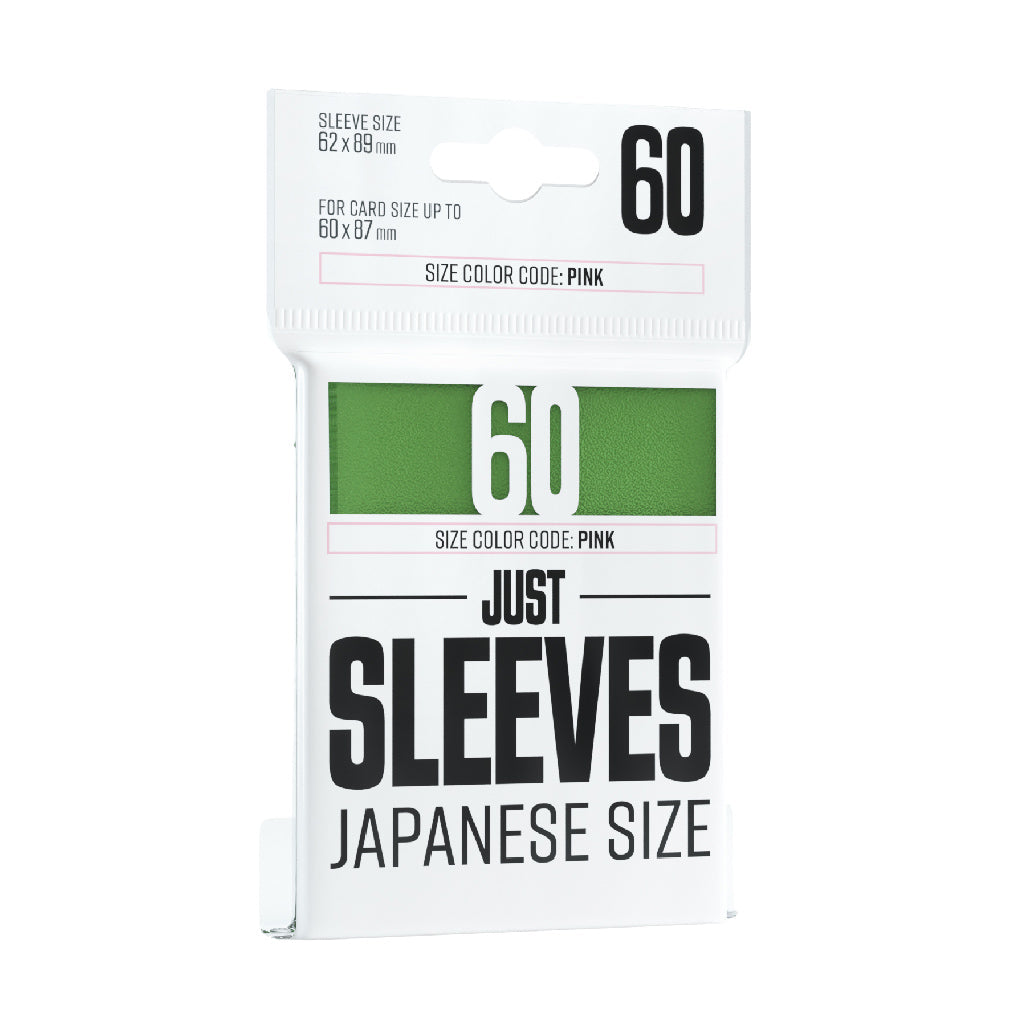 Just Sleeves - Japanese Size: Green (60 sleeves)