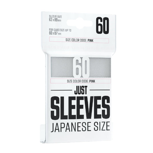 Just Sleeves - Japanese Size: White (60 sleeves)