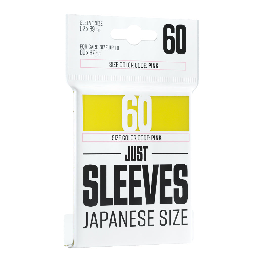 Just Sleeves - Japanese Size: Yellow (60 sleeves)