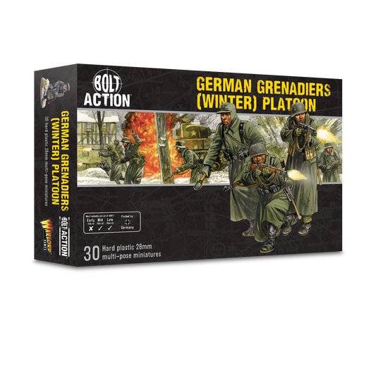 Bolt Action - German Infantry (Winter): WWII German Grenadiers in Winter Gear
