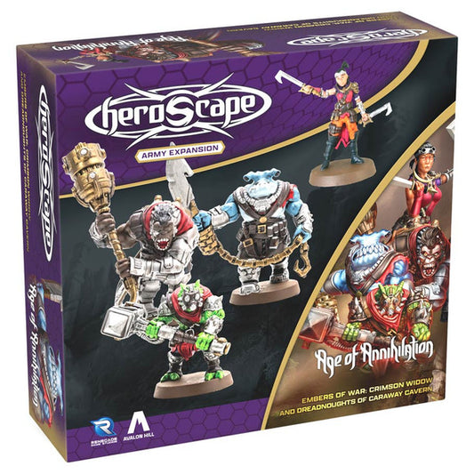 Heroscape: Age of Annihilation - Embers of War: Crimson Widow & Dreadnoughts of Caraway Cavern